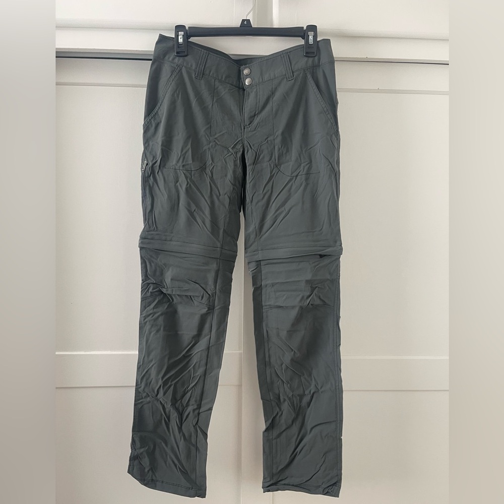 Columbia Women's Saturday Trail II Convertible Pant- Grey Size 8 Long. NWOT